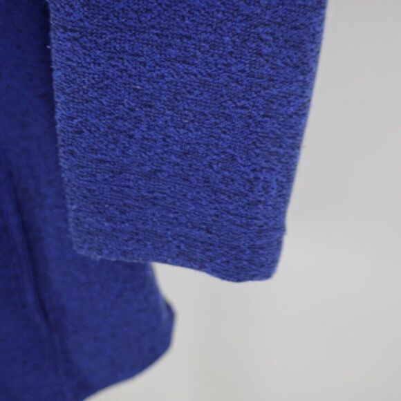 Jason Maxwell Royal Blue XL Full Zip Polyester Mock‎ Neck Sweater - Picture 3 of 11